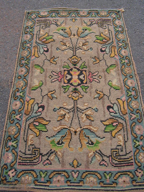 RUG #055, Vintage Floral 1920s Style 1.2m x 70cm